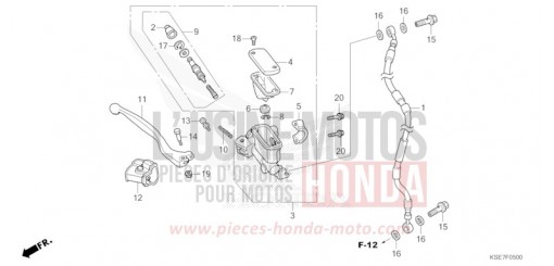 HAUPTBREMSZYLINDER, VORNE ZYLINDER CRF150RBS de 2025